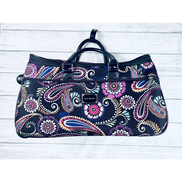 Vera Bradley Handbags - Vera Bradley Bandana Swirl wheeled carry on travel bag